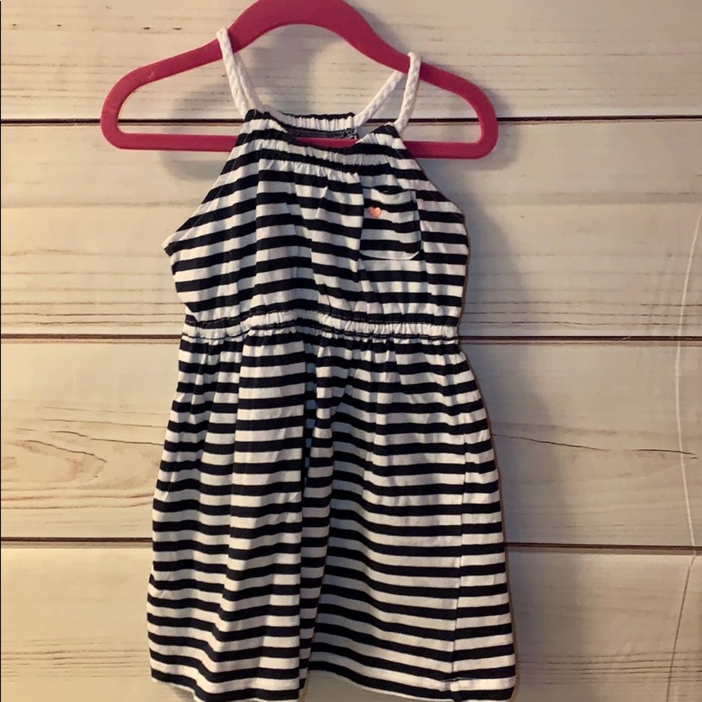 Carter’s Nautical Navy/White striped 3T Maxi